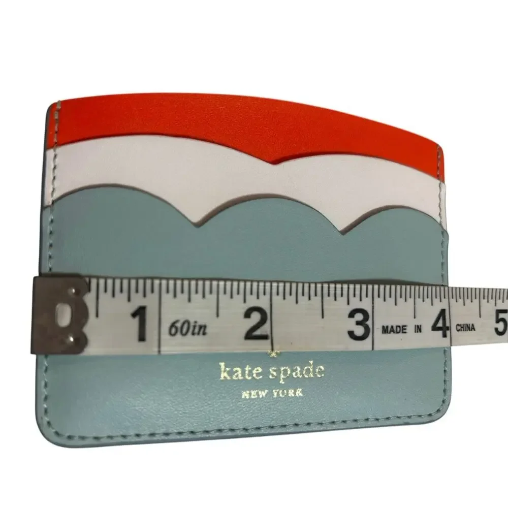 Kate Spade Gemma Small Slim Card Holder- Cloud Mist
